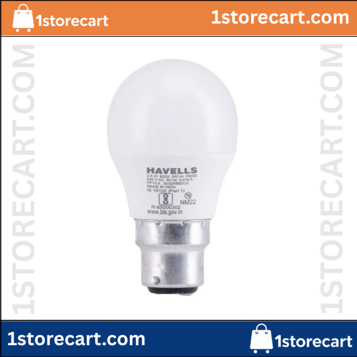 2.8 W LED ADORE B22 Cool Day Light BALL LAMP